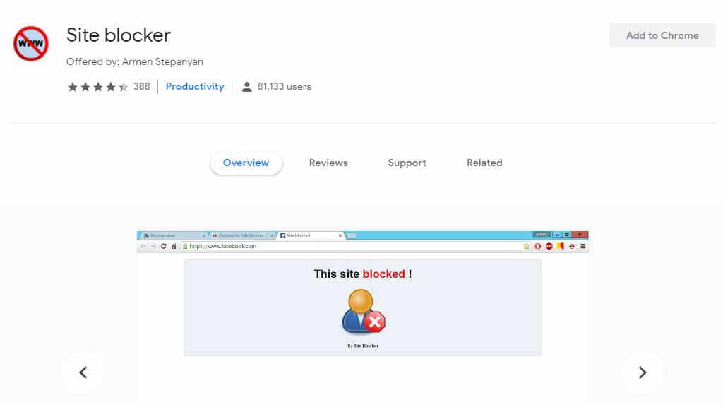 website blocker