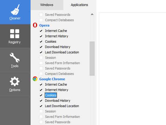 Remove browser porn history with CCLeaner